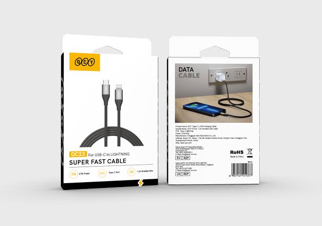 QCY Type C-L 27W Charging Cable (DC23)